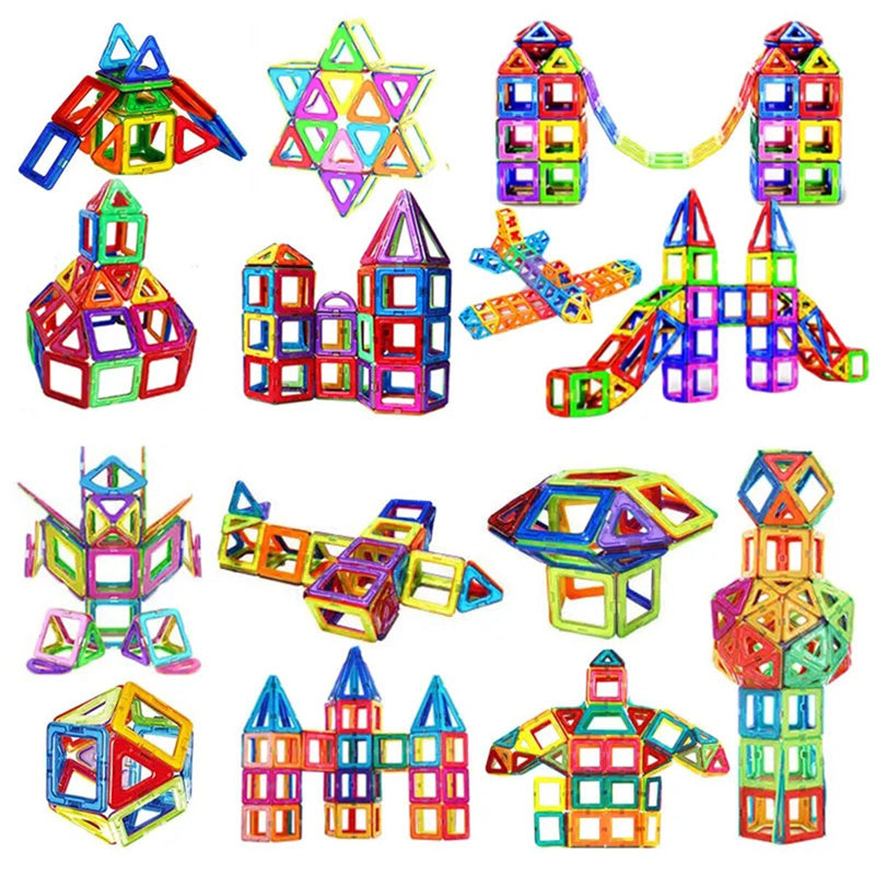 Blocs de construction magnétiques DIY - Jouets aimantés pour enfants