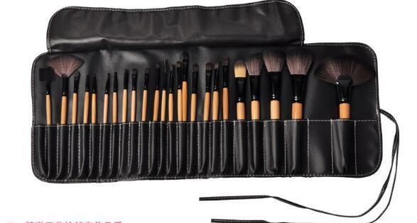 Sac Cadeau de 24 Pièces -Ensemble de Pinceaux de Maquillage Professionnels