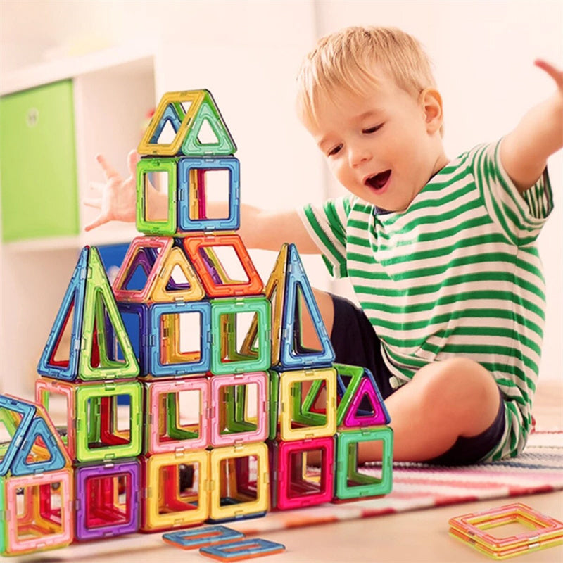 Blocs de construction magnétiques DIY - Jouets aimantés pour enfants