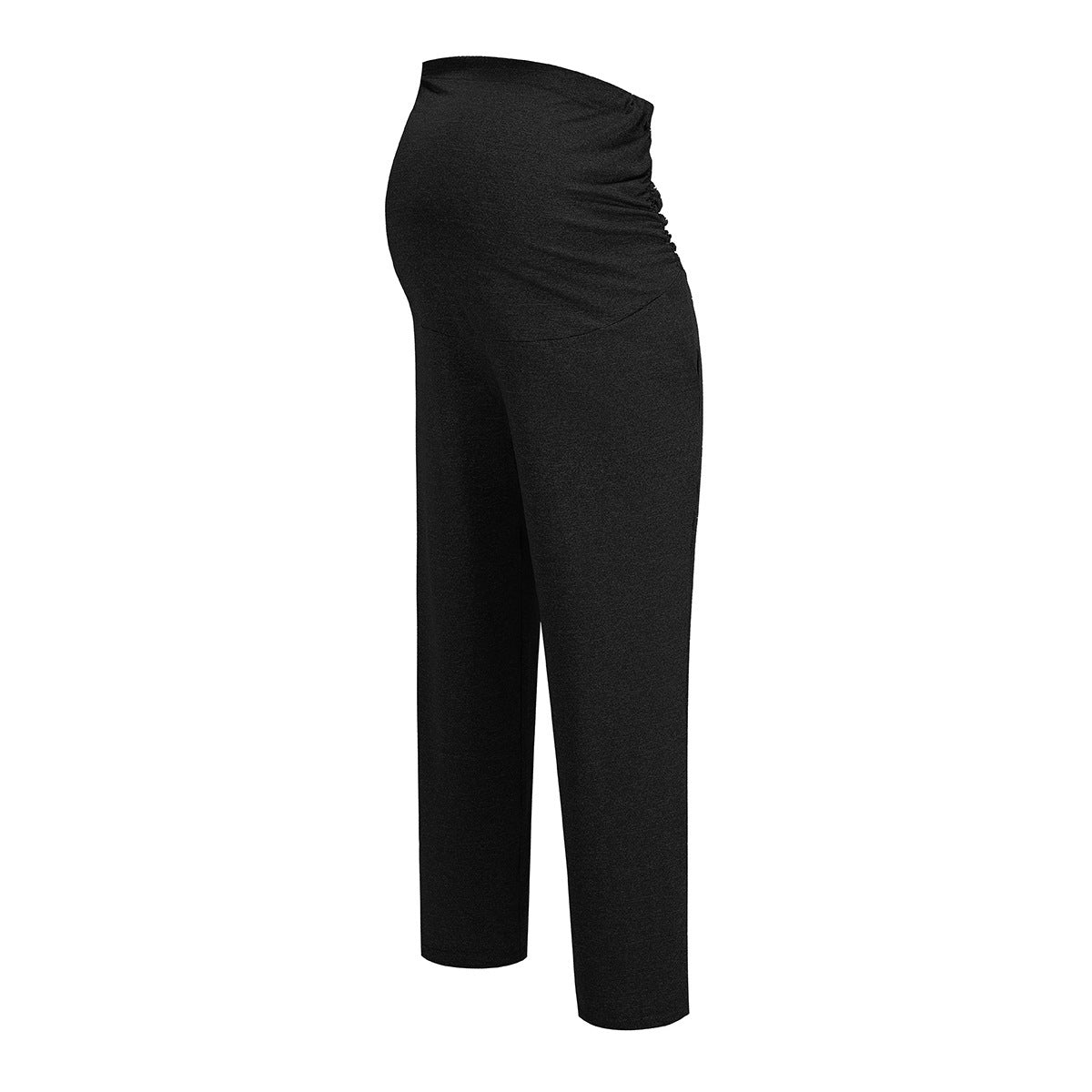 Pantalon droit pour femmes enceintes, coupe décontractée, taille ajustable et grande taille