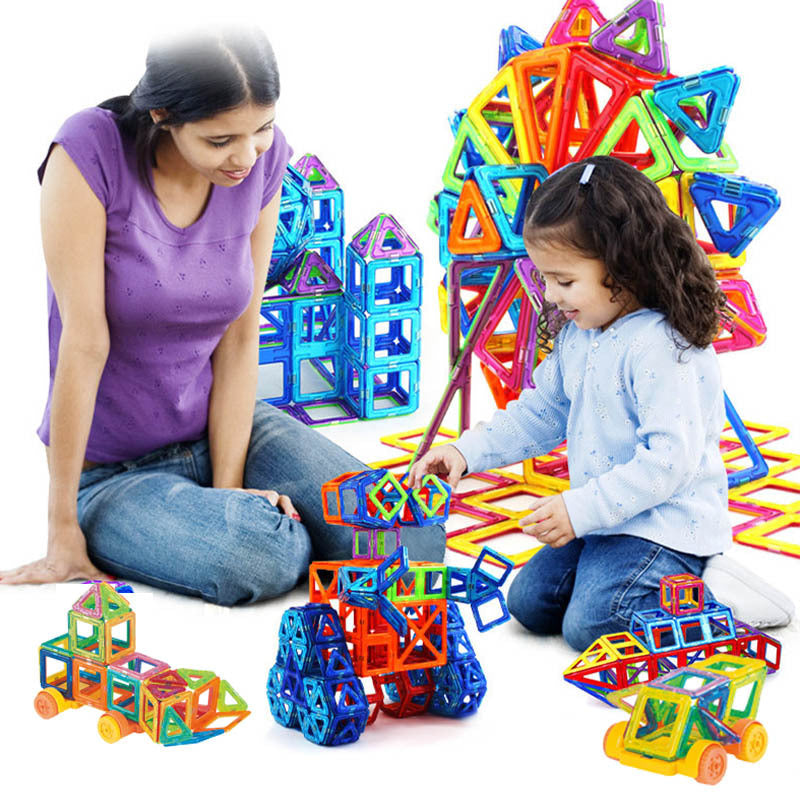 Blocs de construction magnétiques DIY - Jouets aimantés pour enfants